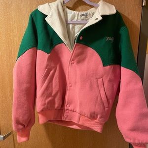 Tyler, the Creator Golf Wang RARE cowboy bomber jacket in pink and green